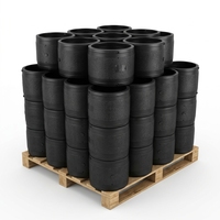 Raccord droit électrofusion HDPE SDR17 de 225 mm, raccord de tuyau PE100 pour connexion de pipeline souterrain d'eau et de gaz municipal