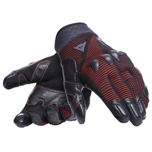Guantes Dainese Unruly Ergo-Tek Negros Rojo Fluorescente S, Guantes de Verano para Motociclismo - Product Image 1