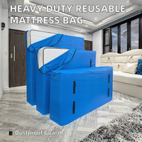 Sac de rangement pour vêtements robuste DS3906, housse de protection réutilisable avec poignées, matériau PE compressé sous vide, écologique, pliable
