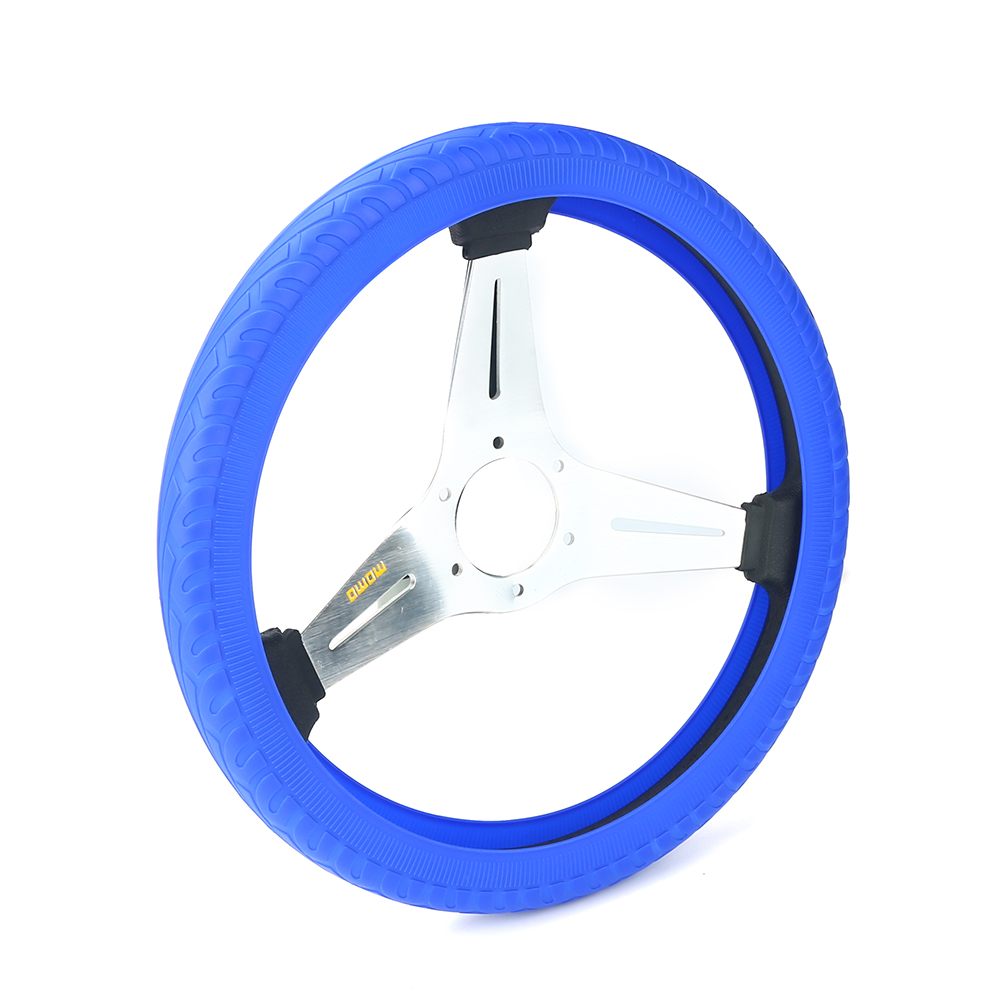 Высококачественные автомобильные аксессуары, защитный чехол для рулевого колеса в салоне, чехол для рулевого колеса из мягкого пластика и силикона, чехол для рулевого колеса автомобиля