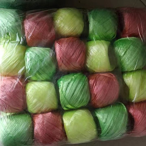 Cường độ cao 50gr 100gr Polypropylene <span class=keywords><strong>PP</strong></span> Raffia twine bóng bền ở nước ngoài ràng buộc đóng gói màu đỏ vàng xanh trắng màu chuỗi - Product Image 2