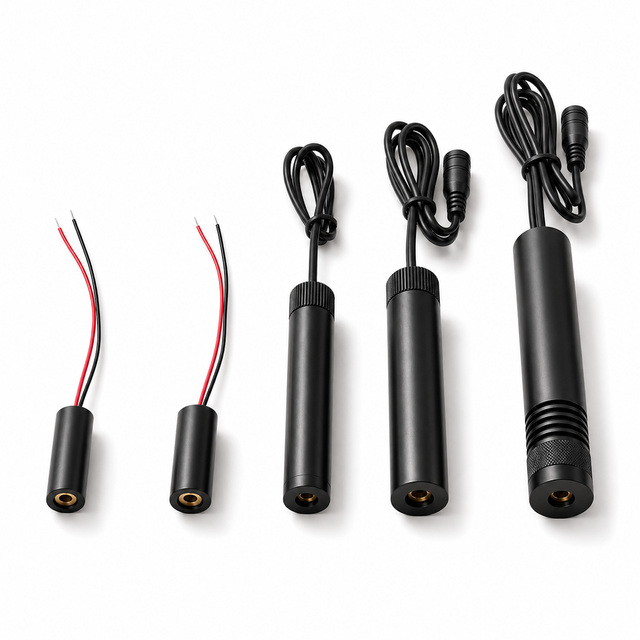 New Zhonna 638/650/660nm Red Dot Cross Line Laser Module DC3-5V Focusable Industrial Positioning Alignment Aiming
