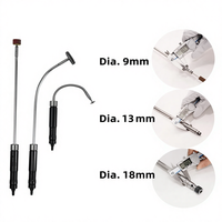 Meuleuse droite électrique industrielle professionnelle 110V avec tige flexible allongée pour le meulage des coudes et des tuyaux droits