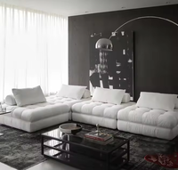 Skandi navis che einfache Wohnzimmer möbel Mehrsitzer Beige Kombination ssofa Moderne Kombination Sofa garnitur Liegen