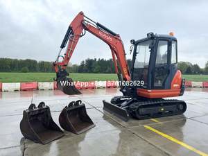 Équipement de construction, machine excavatrice sur chenilles de 2,5 tonnes, moteur diesel Kubota Epa, excavatrice de terrassement - Product Image 2