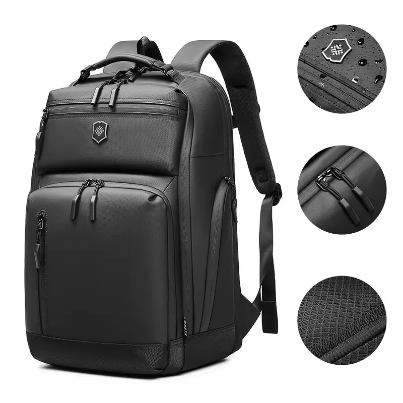 Fashion large capacity business backpack waterproof laptop travel backpack for men