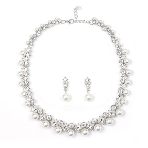 Collana estiva alla moda Set accessori collana di perle <span class=keywords><strong>da</strong></span> <span class=keywords><strong>sposa</strong></span> e orecchini Set <span class=keywords><strong>da</strong></span> donna - Product Image 6