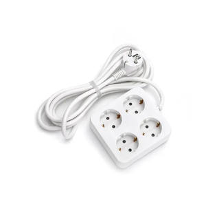 Connettore quadrato 4T con cavo, senza interruttore, in fenoplastico, ideale per supporto di apparecchiature elettriche e connessione sicura. - Product Image 1