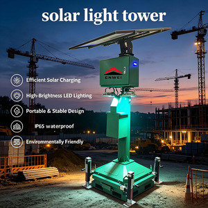 Tour d'éclairage <span class=keywords><strong>solaire</strong></span> <span class=keywords><strong>autonome</strong></span> de type bloc, panneaux solaires portables, boîte de projecteur pour l'éclairage routier nocturne - Product Image 2