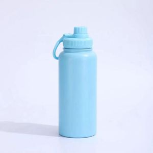 Cross-border New-style Minimalist 304 Stainless Steel Vacuum Insulated Sports Water Bottle <b>Large</b>-capacity <b>Mug</b> Built-in Straw - Product Image 3