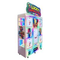 Distributeur automatique de capsules surprise à monnayeur, machine de jeu d'intérieur avec garantie d'un an, éclairage clignotant en anglais