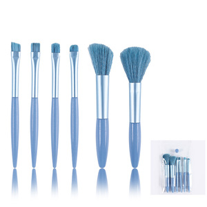 The new 6-piece soft-bristled makeup brush set <b>eye</b> <b>shadow</b> brush blush brush convenient beauty tools a full set of makeup brush s - Product Image 4