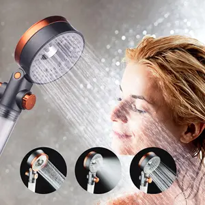 Grande pluie multifonction haute pression économie d'eau filtre pomme de douche à main salle de bains Spa luxe Spray pomme de douche hydro jet