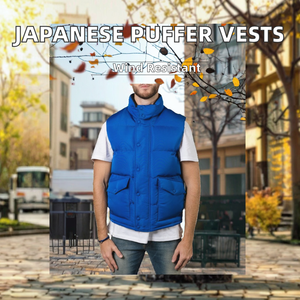Veste matelassée décontractée vintage coupe-vent pour homme, style japonais et coréen, avec fermeture éclair, 100 % polyester, couleur et logo personnalisables, vente en gros - Product Image 2