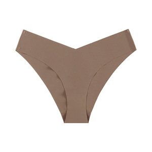 New style European-style seamless ice <b>silk</b> underwear for women, low-waist, large size, triangle-shaped pants, breathable - Product Image 6