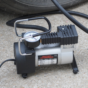 Metal Single Bar Portable Air Compressor 12V 100W Analog Gauge For Tire <b>Inflation</b> - Product Image 1