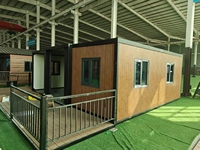 VOROS 2 Maison Conteneur Préfabriquée de Luxe Extensible en Acier à 3 Chambres, Prête à l'emploi, Résistante aux Ouragans, Maison Mobile Préfabriquée Compacte