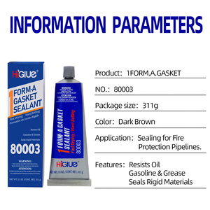 80003 FORM a SELLADOR DE JUNTAS Tubo de curado rápido Válvulas roscadas Tuberías de protección contra incendios Sellos de pegamento Materiales rígidos Pasta marrón - Product Image 6