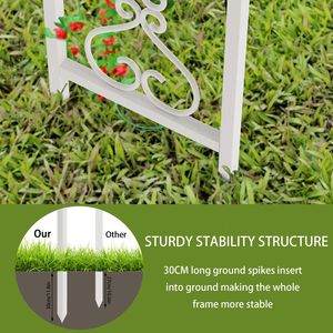 Lengkungan upacara pernikahan: kanopi pernikahan luar ruangan latar belakang logam dudukan taman Pergola Gola untuk pertunangan - Product Image 2