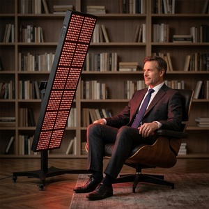 Sunglor OEM ODM Panneau de thérapie par <span class=keywords><strong>lumière</strong></span> rouge LED infrarouge à 5 longueurs d'onde pour le visage avec prise américaine - Product Image 5