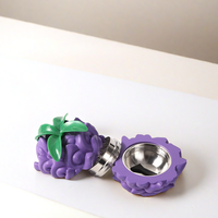 Figurine d'action Anime One Piece Fruit du Diable, Grinder à herbes magnétique moderne à 3 couches en alliage de zinc