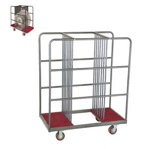 รถเข็นเก้าอี้ซ้อนโลหะแบบทันสมัยสำหรับโรงแรมในโบสถ์ - Product Image 5