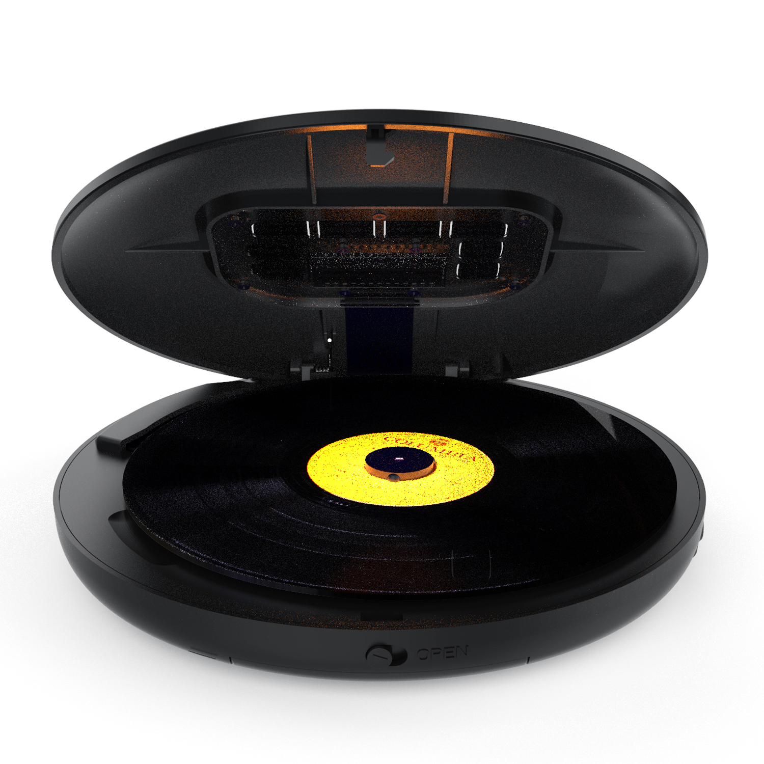 Портативный многофункциональный CD-проигрыватель, динамик с зарядным устройством, модель Hott с ЖК-дисплеем, пренатальная музыка