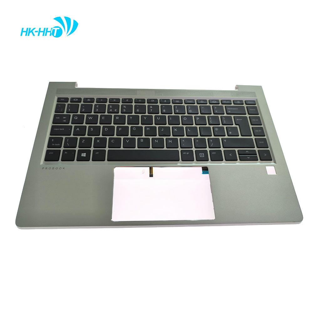 Notebook parts Silver Laptop Upper UK Backlit Keyboard Cover