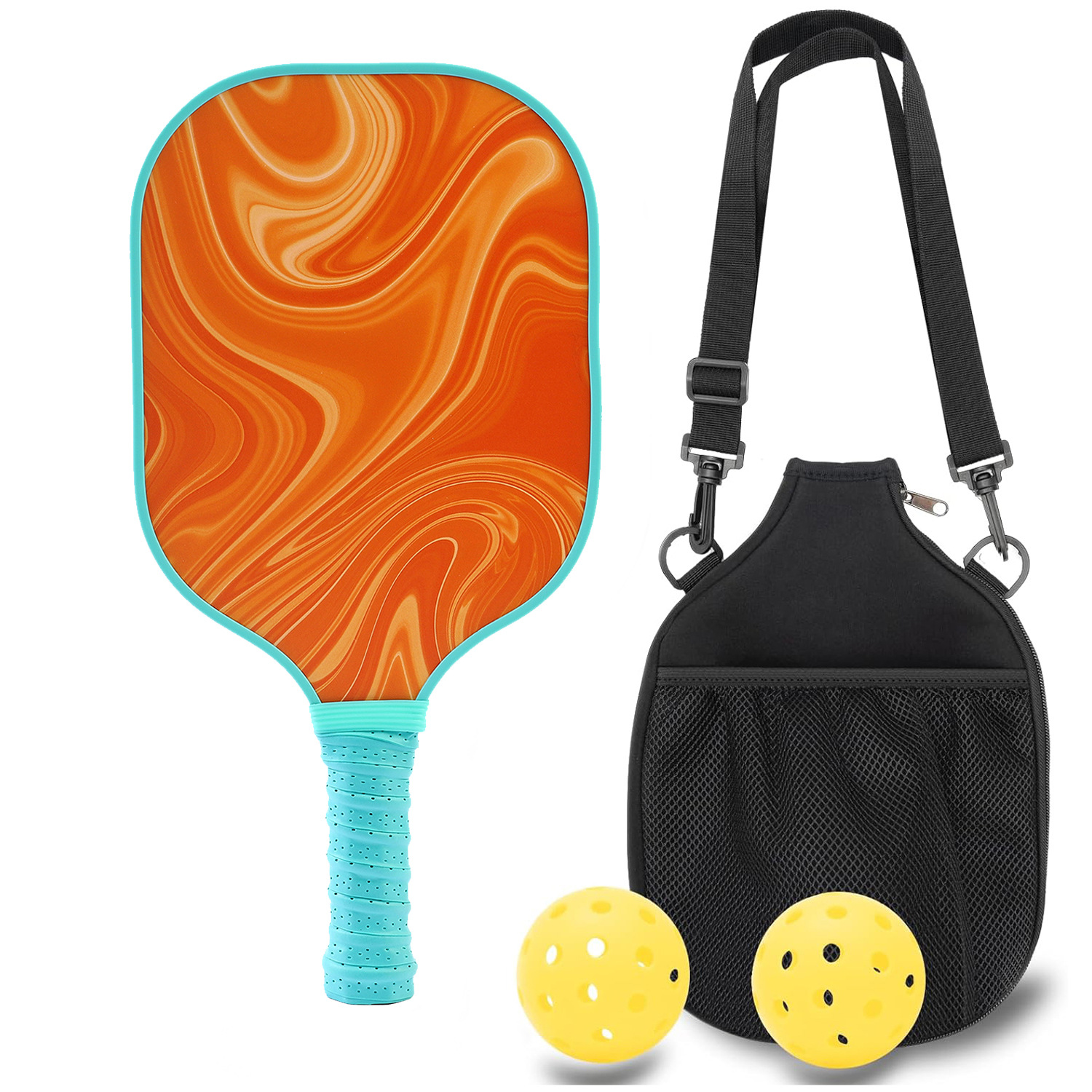 1 racket, 2 balls, 1 storage backpack, kraft paper box [Model 115]