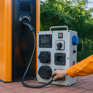 Compre Directamente del Proveedor, Fabricante de Vehículos Eléctricos, Cargador Portátil para Vehículos Eléctricos Tipo 1 y Tipo 2 GBT, Prueba de Corriente Nominal de 16 A para Pruebas de Cargadores Byd y Tesla - Product Image 3