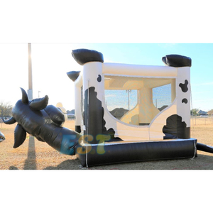Maison de rebond commerciale de nouveau design avec château sautant de vache à toboggan pour les fêtes d'enfants - Product Image 3