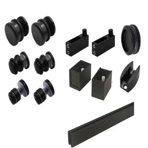 <span class=keywords><strong>Porte</strong></span> <span class=keywords><strong>de</strong></span> <span class=keywords><strong>douche</strong></span> sans cadre avec verre trempé transparent Fermeture douce silencieuse Noir mat 180 °   Kits <span class=keywords><strong>de</strong></span> <span class=keywords><strong>porte</strong></span> <span class=keywords><strong>de</strong></span> <span class=keywords><strong>douche</strong></span> coulissante double - Product Image 1