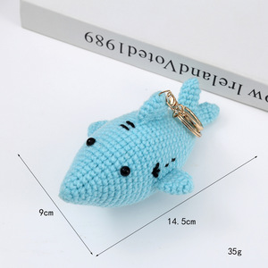 Porte-clés créatifs tricotés à la main, pendentifs mignons en laine crochetée, accessoires de sac à main, cadeaux - Product Image 2