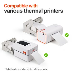 4" X 6" White Perforated Direct Thermal Address Shipping Thermal <strong>Printer</strong> Compatible Fan Fold 4x6 <strong>Label</strong> - Product Image 5