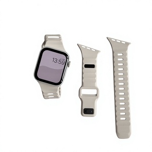 สายซิลิโคนขอบเอียง CHARM สำหรับนาฬิกาซีรีส์ 1/11 และรุ่น SE S1-<span class=keywords><strong>S8</strong></span> ระบายอากาศได้ - Product Image 1