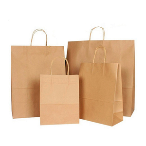 <span class=keywords><strong>Sac</strong></span> en papier <span class=keywords><strong>kraft</strong></span> avec logo personnalisé, fourre-tout de bonne qualité avec poignée, sacs personnalisés - Product Image 5