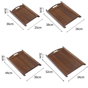 Walnut Wood <b>Tea</b> <b>Tray</b> Rectangle Solid Wood New Chinese Style Tableware Storage <b>Tray</b> - Product Image 5
