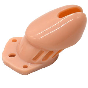 Dispositivo de castidade masculino, cb6000 fs faak impedir a masturbação do menino dispositivo de castidade curto de forma de dildo da carne para homens dispositivo de castidade - Product Image 5