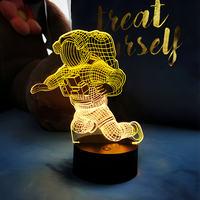 Lampe de chevet LED portable rechargeable pour chambre à coucher, design mignon et kawaii, idéale pour les fans d'anime