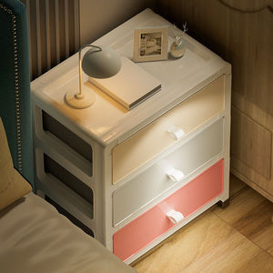 Cajonera de plástico de 5 niveles multicolor, unidad organizadora para dormitorio, cocina, habitación infantil, tipo vertical - Product Image 5