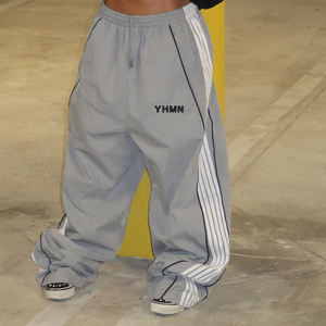 <span class=keywords><strong>Pantaloni</strong></span> da Jogging Unisex Personalizzati a Righe, Larghi, Impermeabili, <span class=keywords><strong>Oversize</strong></span>, in Nylon, per Escursionismo e Outdoor - Product Image 4