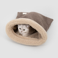 Nouveau Sac de Couchage Hivernal Chaud et Épais Semi-Enveloppant en Polaire Douce pour Chats et Chiens – Niche Douillette Personnalisable pour Animaux de Compagnie – Vente en Gros