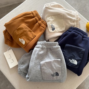 Tongxingyuan Childrens Fleece Lined Winter Pants Solid Color Cotton Knitted Jogger Pants For Boys Toddlers Casual Wear - Product Image 2