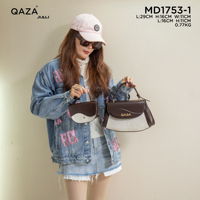 Sac à main vintage QAZA 2024 pour femme, grand sac bandoulière avec chaînes décoratives, sac messager à poignée supérieure, pas cher