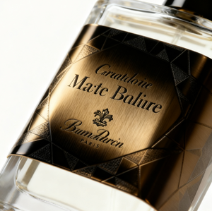 Etiqueta de Aluminio con Acabado Metálico Dorado en Forma Personalizada, Placa de Identificación para Botellas de Perfume con Relieve 3D, Etiquetas de Embalaje con Logotipo Grabado Personalizado - Product Image 4