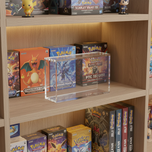 กล่องอะคริลิคกันรังสียูวีแบบพรีเมียมสำหรับการ์ดโปเกมอน 151 UPC และเมก้าแซร์ด X กล่องใสพร้อมฝาปิดแม่เหล็กสำหรับสะสม - Product Image 4