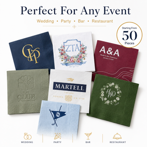 50 Pezzi <span class=keywords><strong>Tovaglioli</strong></span> <span class=keywords><strong>di</strong></span> <span class=keywords><strong>Carta</strong></span> Personalizzati con Logo, <span class=keywords><strong>Colorati</strong></span> per Cocktail, Pranzo e Cena, <span class=keywords><strong>Tovaglioli</strong></span> per Ricevimenti <span class=keywords><strong>di</strong></span> Nozze - Product Image 4