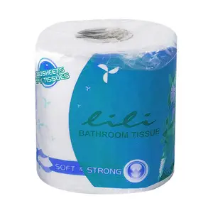 Fornecedores grossistas envolvem individualmente tecidos sanitários macios papel higiênico embalagem rolos papel higiênico