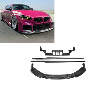 Kit de Carrocería para <span class=keywords><strong>BMW</strong></span> <span class=keywords><strong>M2</strong></span> G87, Estilo R44 Modificado, Alerón Delantero de Fibra de Carbono Seca, Difusor Trasero, Faldones Laterales - Product Image 1