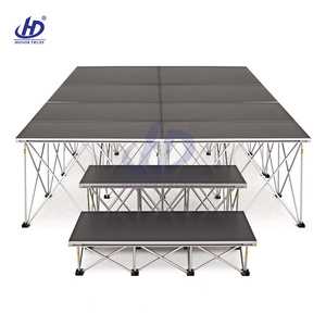 เวทีพกพาอลูมิเนียมอัลลอยด์ที่ได้รับการรับรองจาก TUV สำหรับงานคอนเสิร์ต ถอดประกอบได้รวดเร็ว ติดตั้งง่าย สีตามสั่ง โครงทรัสสำหรับจัดแสดง - Product Image 2